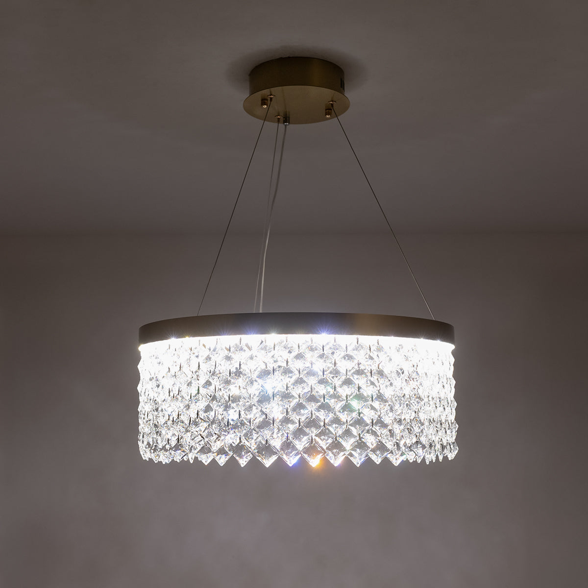 Buy Crystal Lake 500mm Dimmable_Remote LED Chandelier Decorative