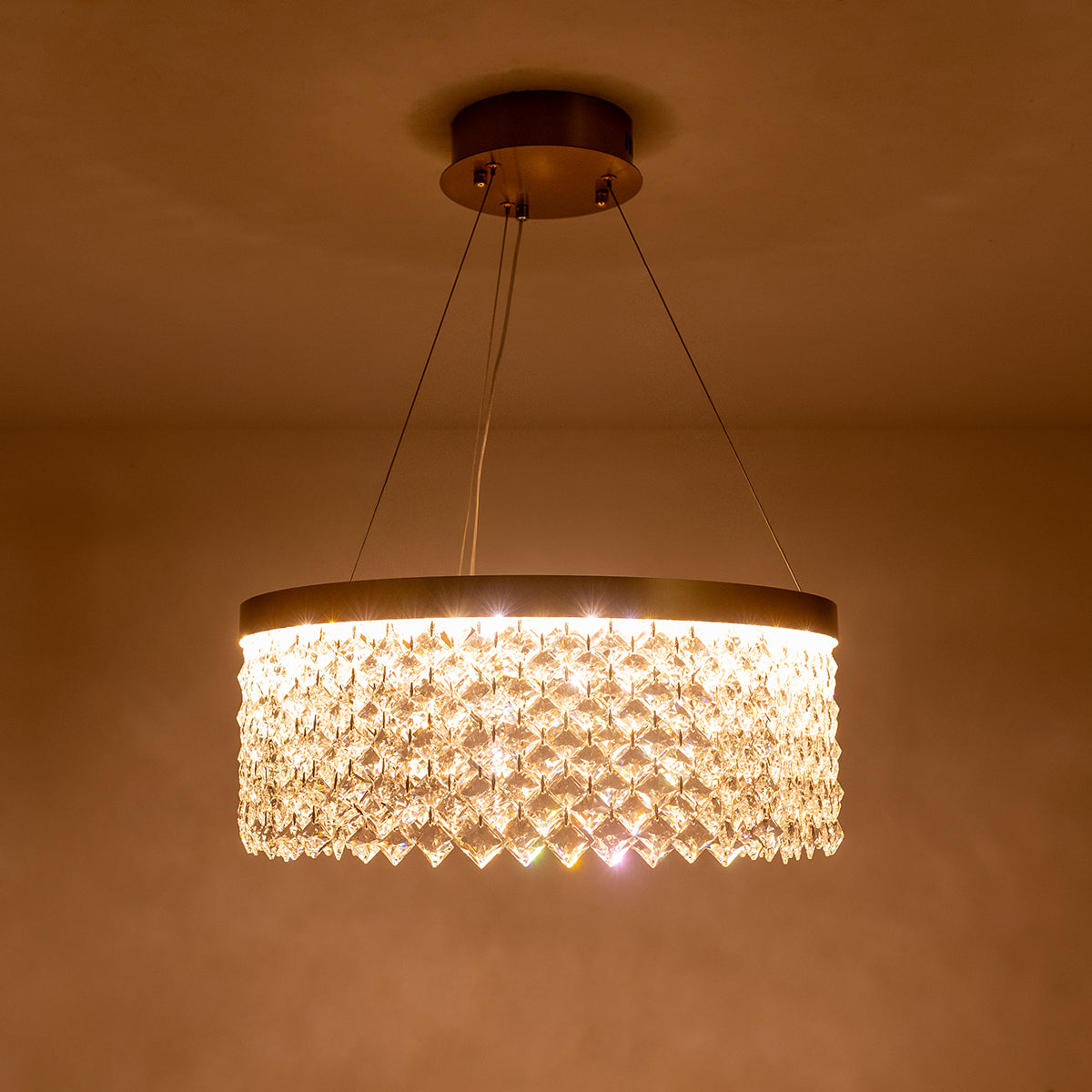 Buy Crystal Lake 500mm Dimmable_Remote LED Chandelier home