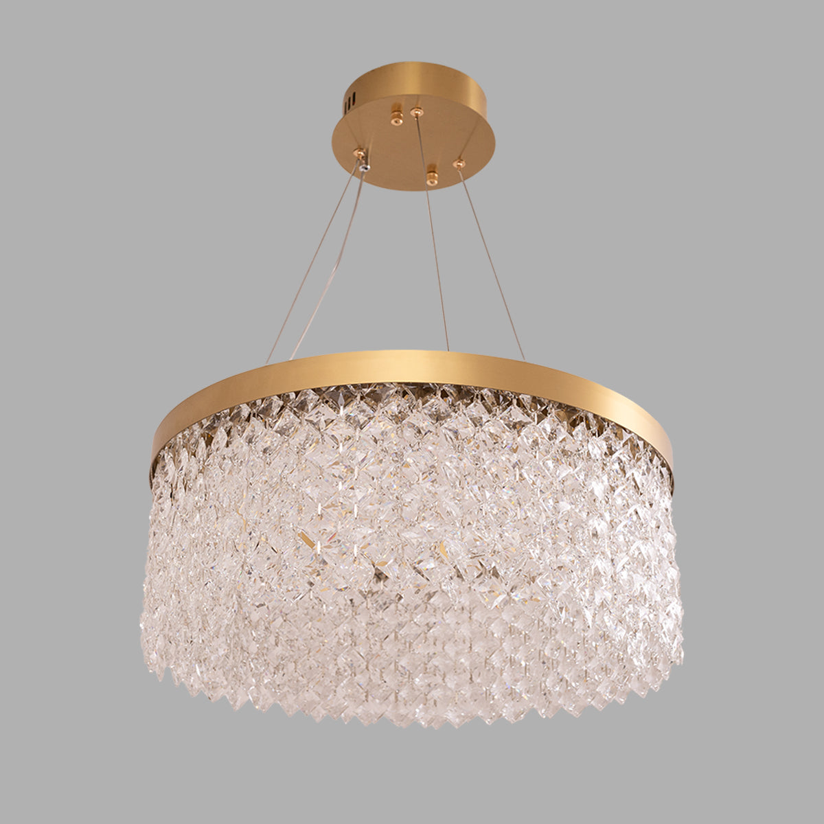 Buy Crystal Lake 500mm Dimmable_Remote LED Chandelier livingbed