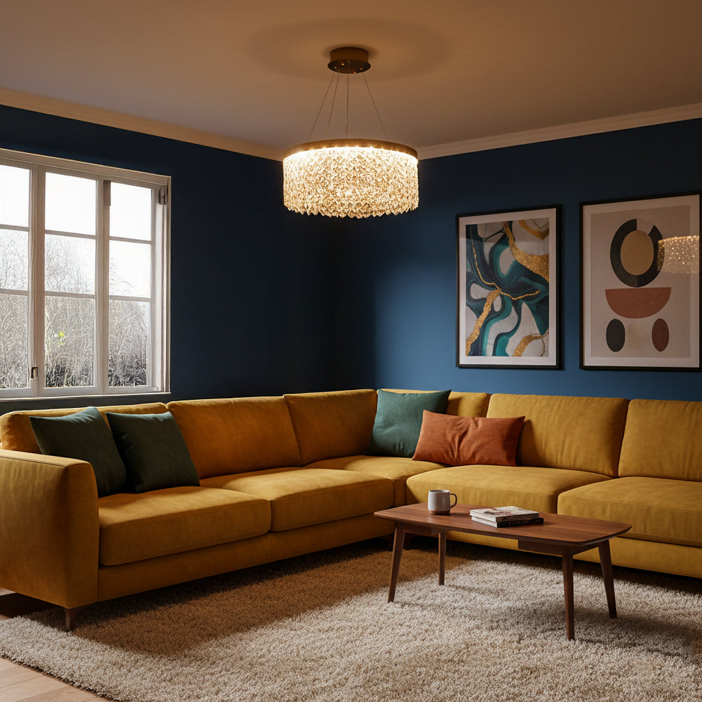 Buy Crystal Lake 500mm Dimmable_Remote LED Chandelier livingroom