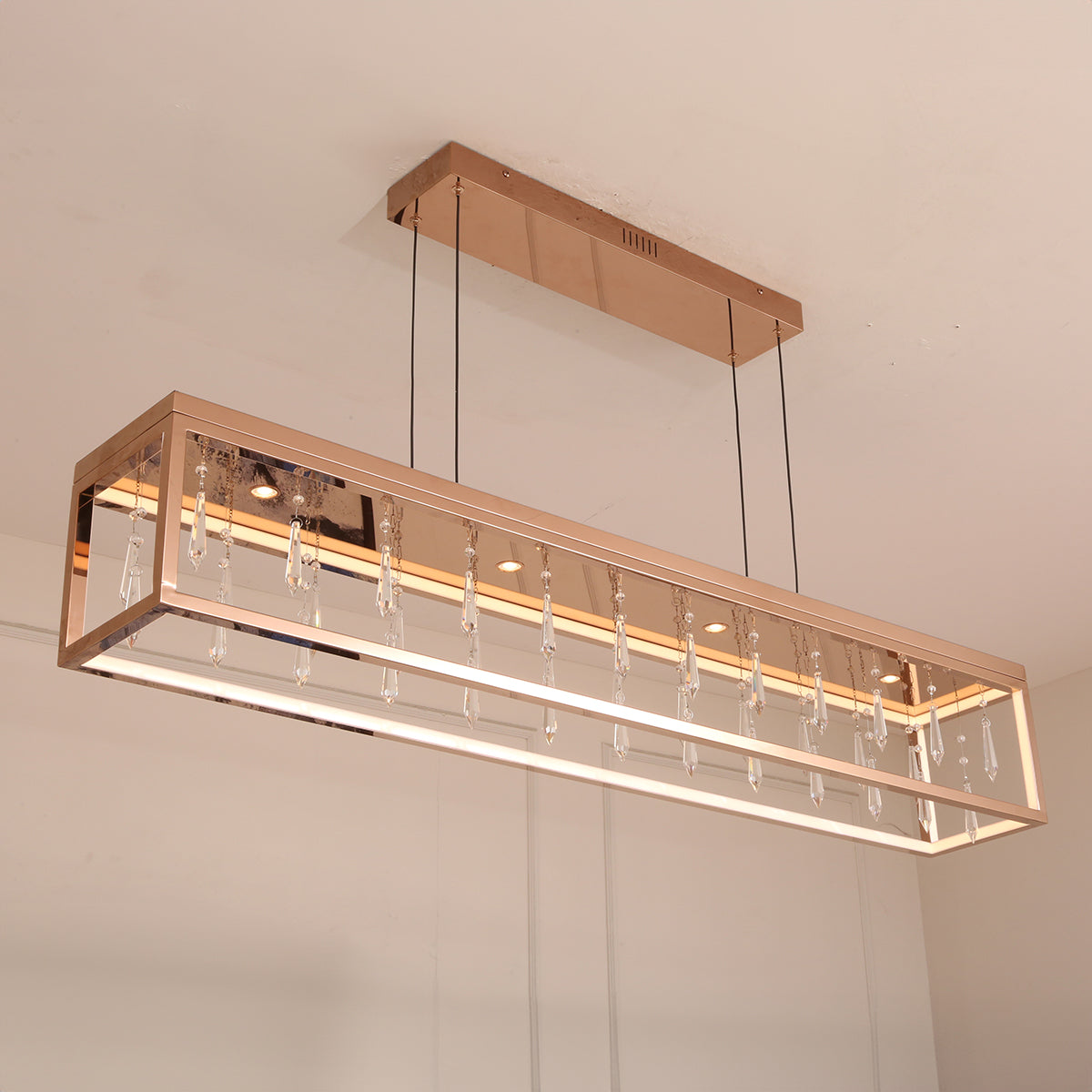 Buy Crystal Maze Smart (Dimmable & Remote) LED Chandelier Interior Lights