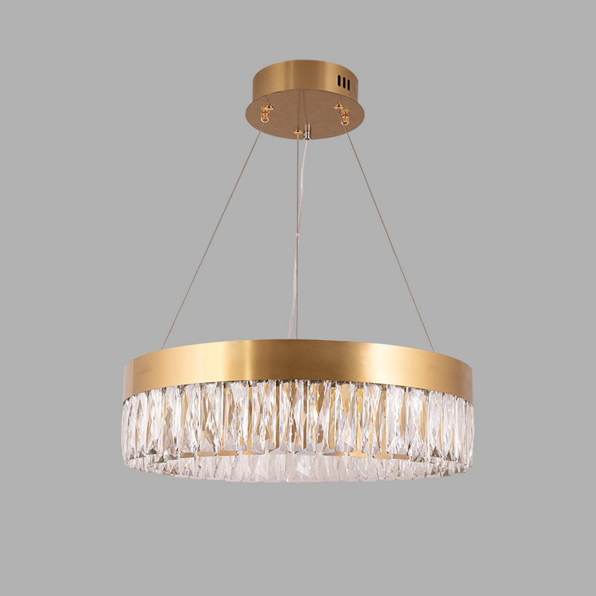 Buy Crystal Ring 500mm Dimmable Remote LED Chandelier online