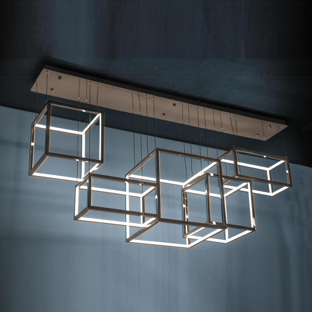 Buy Cube Cluster Large Smart (Dimmable &amp; Remote) LED Chandelier Dining