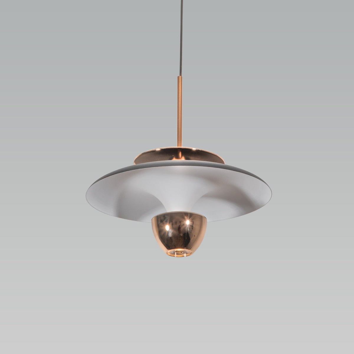 Double Down Gold Black LED Pendant Light