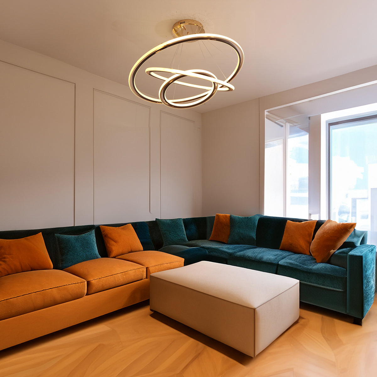Buy Easy Going (3 Colour) LED Chandelier Dining Room