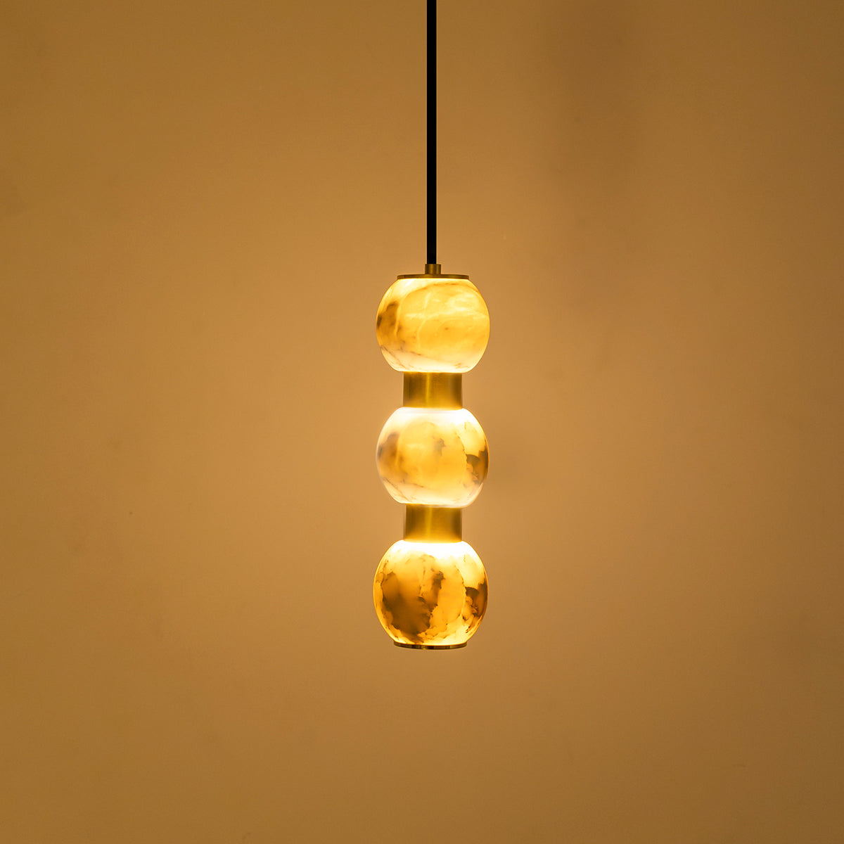 Buy Easy on eyes sleek marble LED Pendant light home