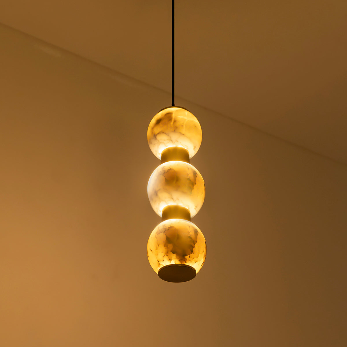 Buy Easy on eyes sleek marble LED Pendant light homelight