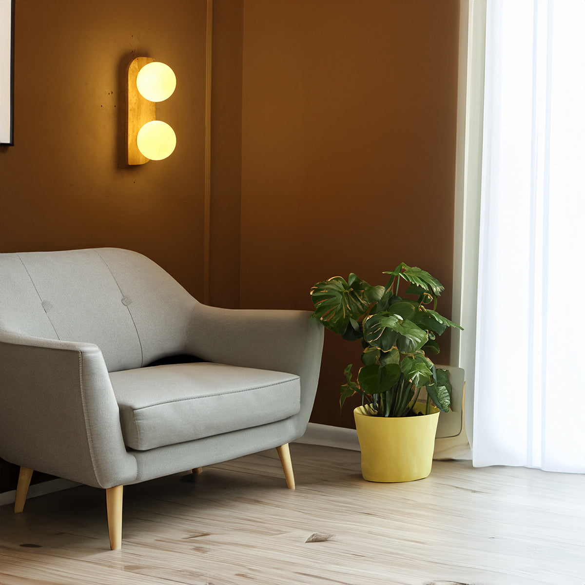 Buy Elements Double LED Wall Light Interior Lights