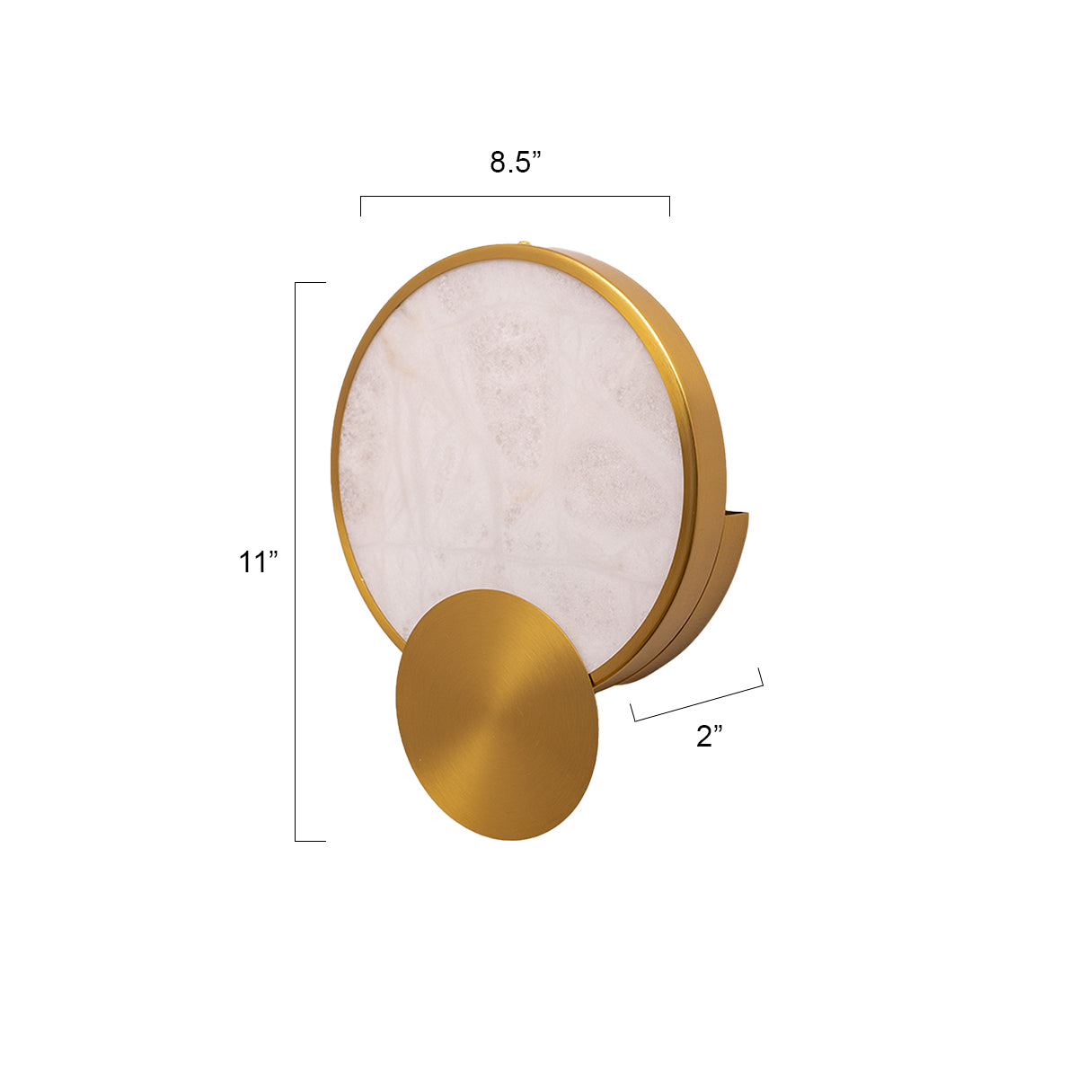 Buy Europa Marble LED Wall Light size