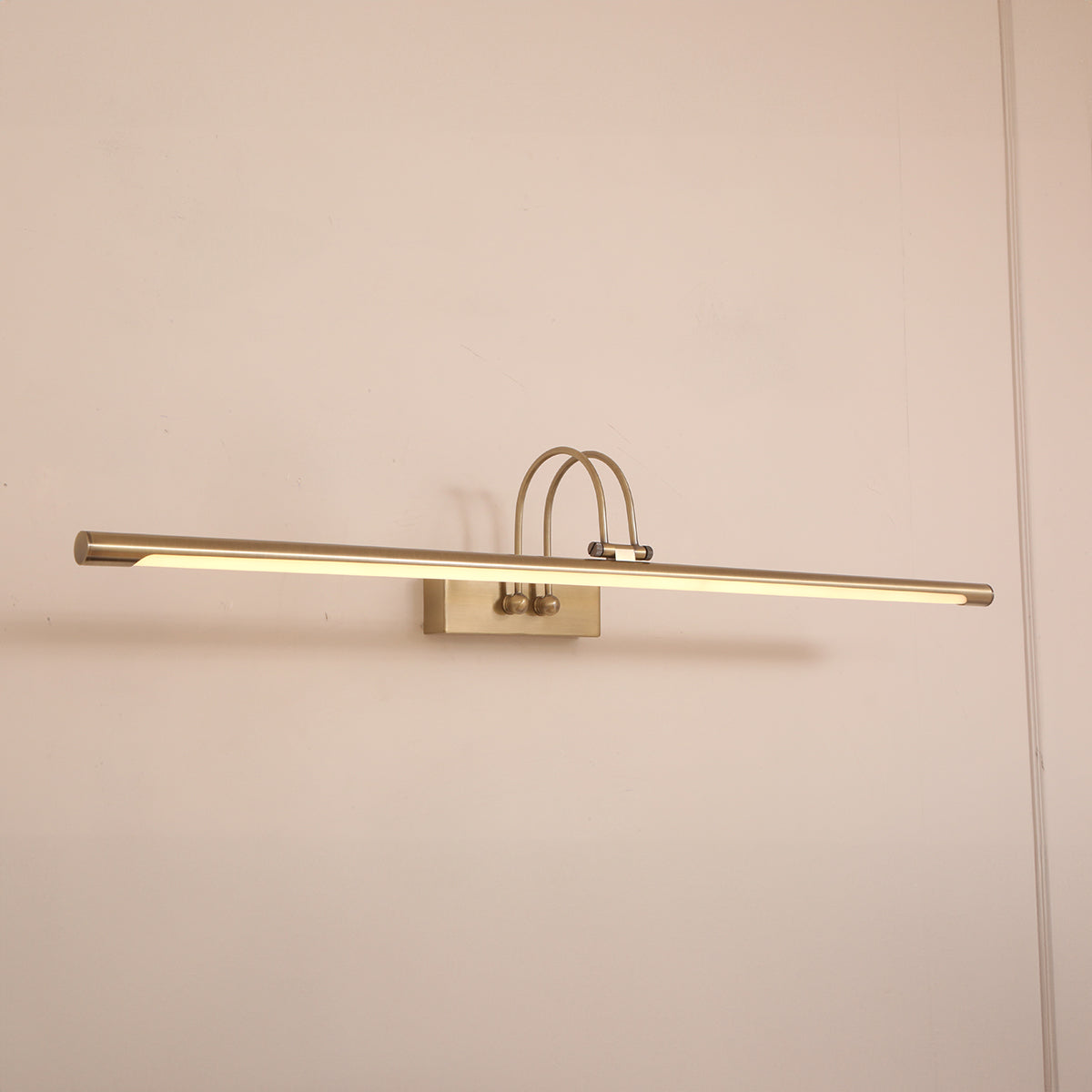 Buy Fanfare Brass Large LED Mirror & Picture Light Living Room