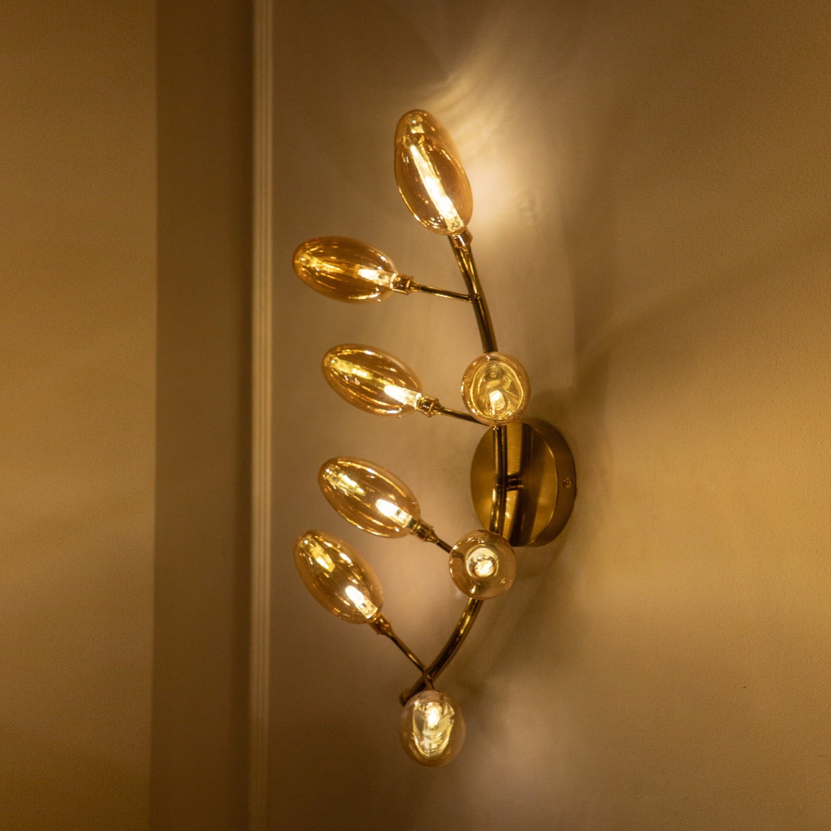 Buy Fern Amber LED Wall Light Sconce