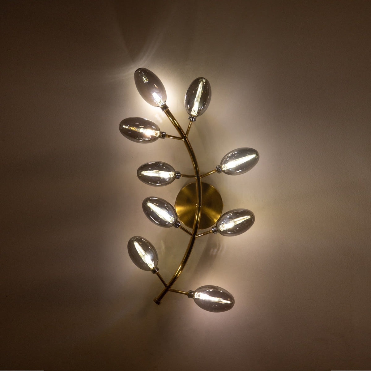 Buy Fern Smoke LED Wall Light Sconce