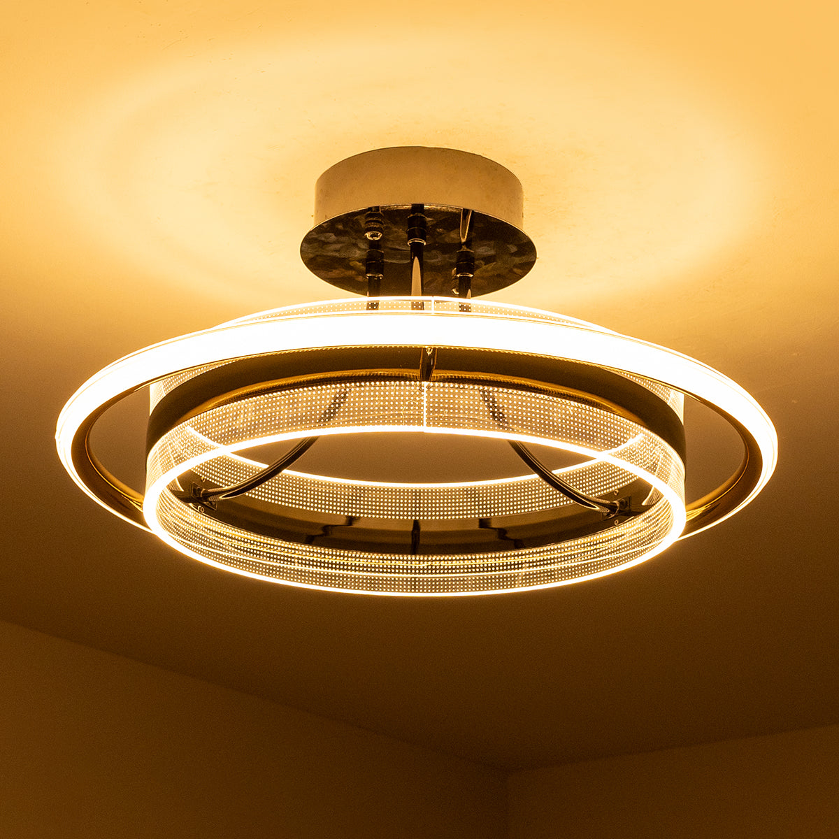 Buy Fine Tune Dimmable Remote LED Chandelier bangalore home