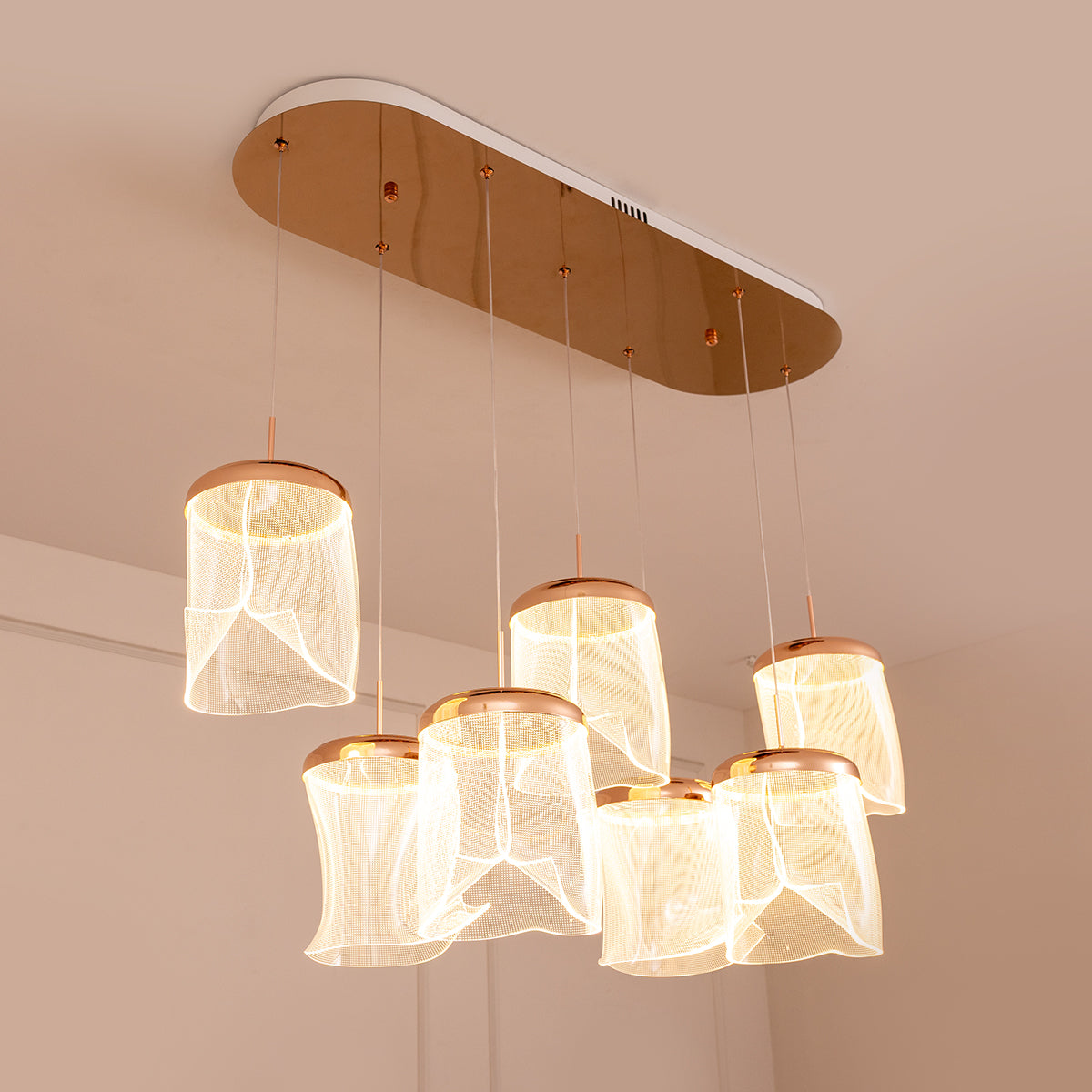Buy Floating Veils 3 Colour LED Chandelier Ceiling Light