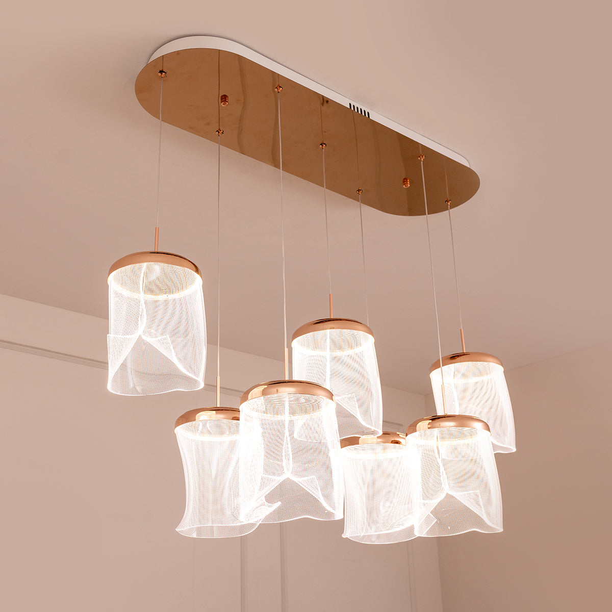 Buy Floating Veils 3 Colour LED Chandelier Interior Lights
