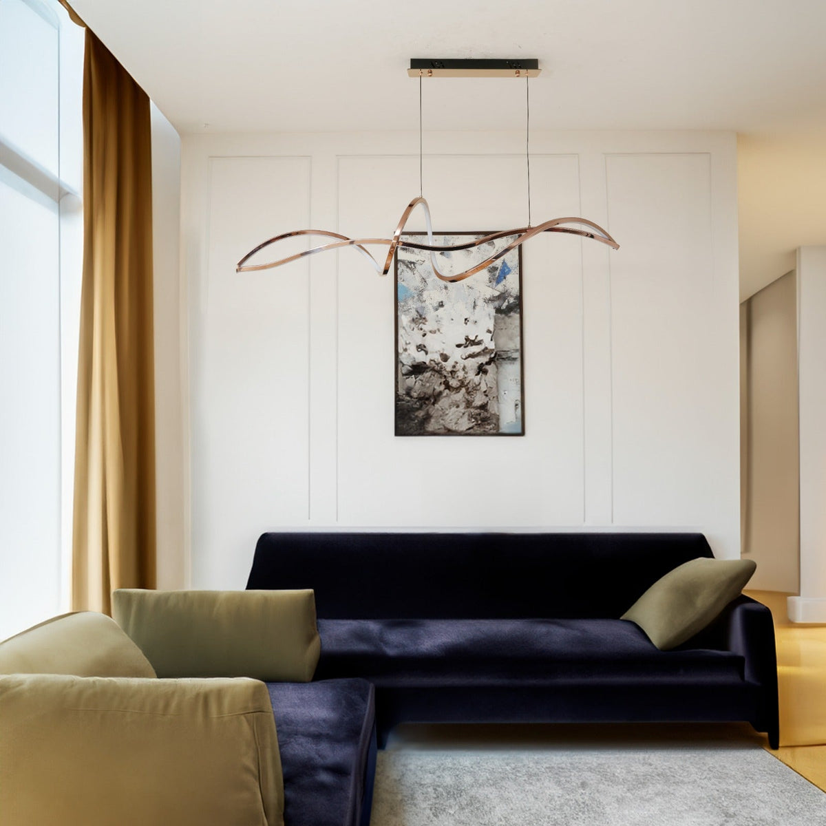 Buy Flow Smart (Dimmable &amp; Remote) LED Chandelier Living room