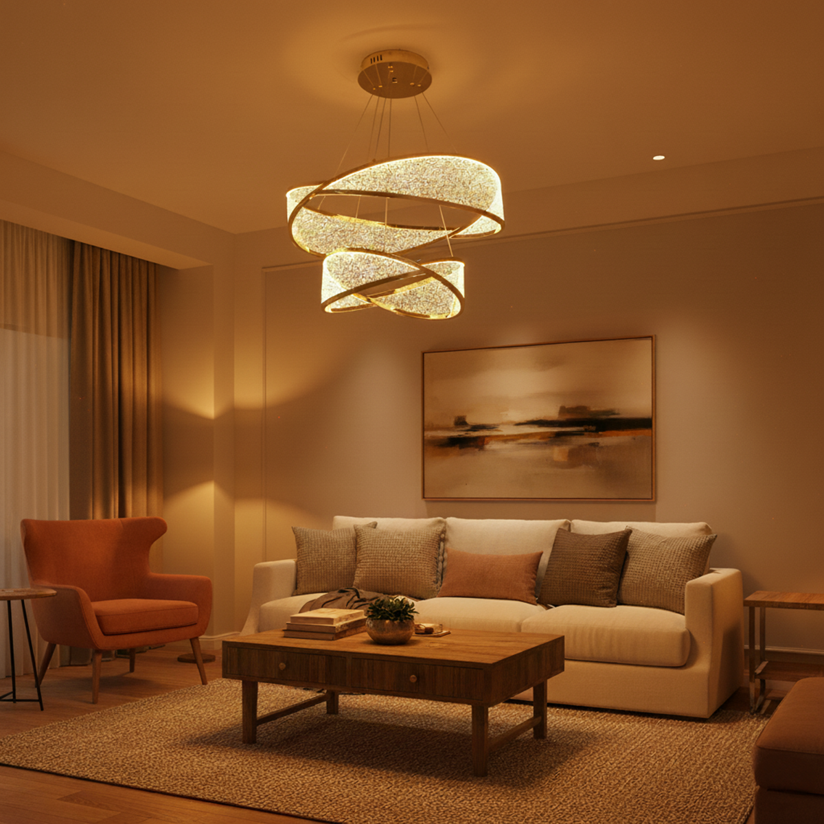 Buy Free Way (3 Colour) LED Chandelier Decorative Lights