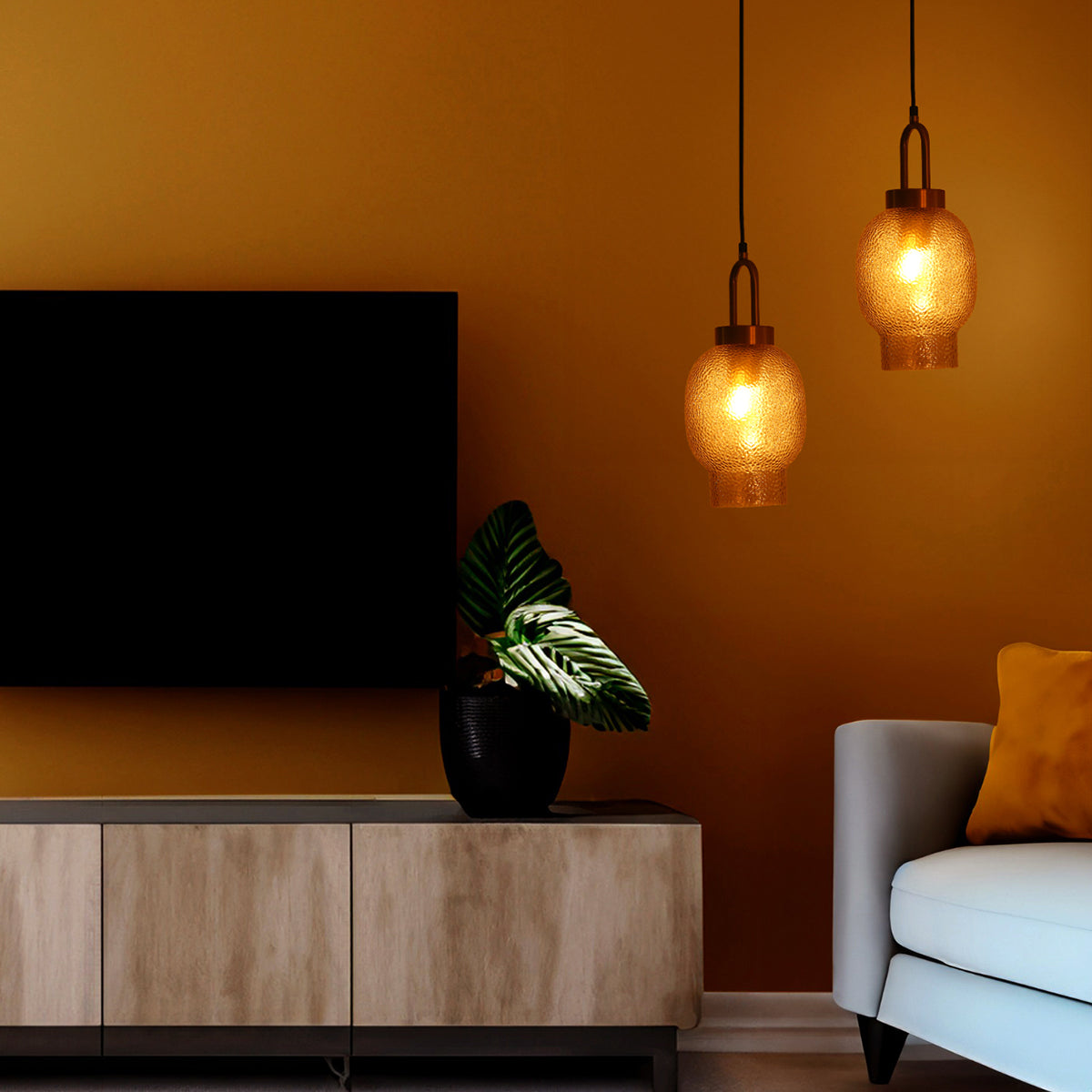 Buy Free Way Sleek Amber Pendant Light Bangalore