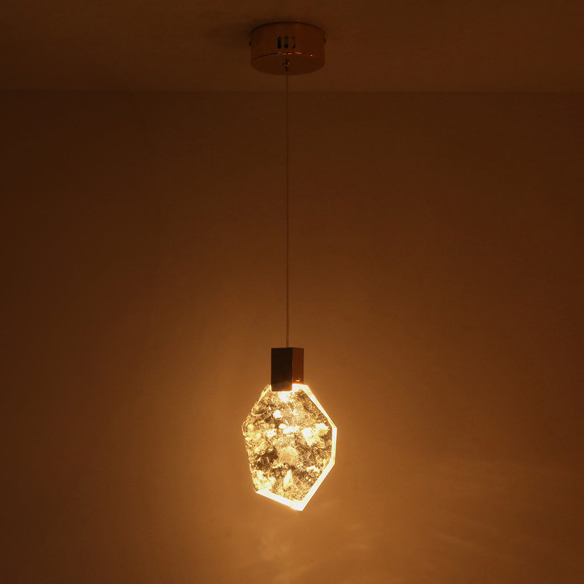 Buy Glacier Rose Gold LED Pendant Light Online