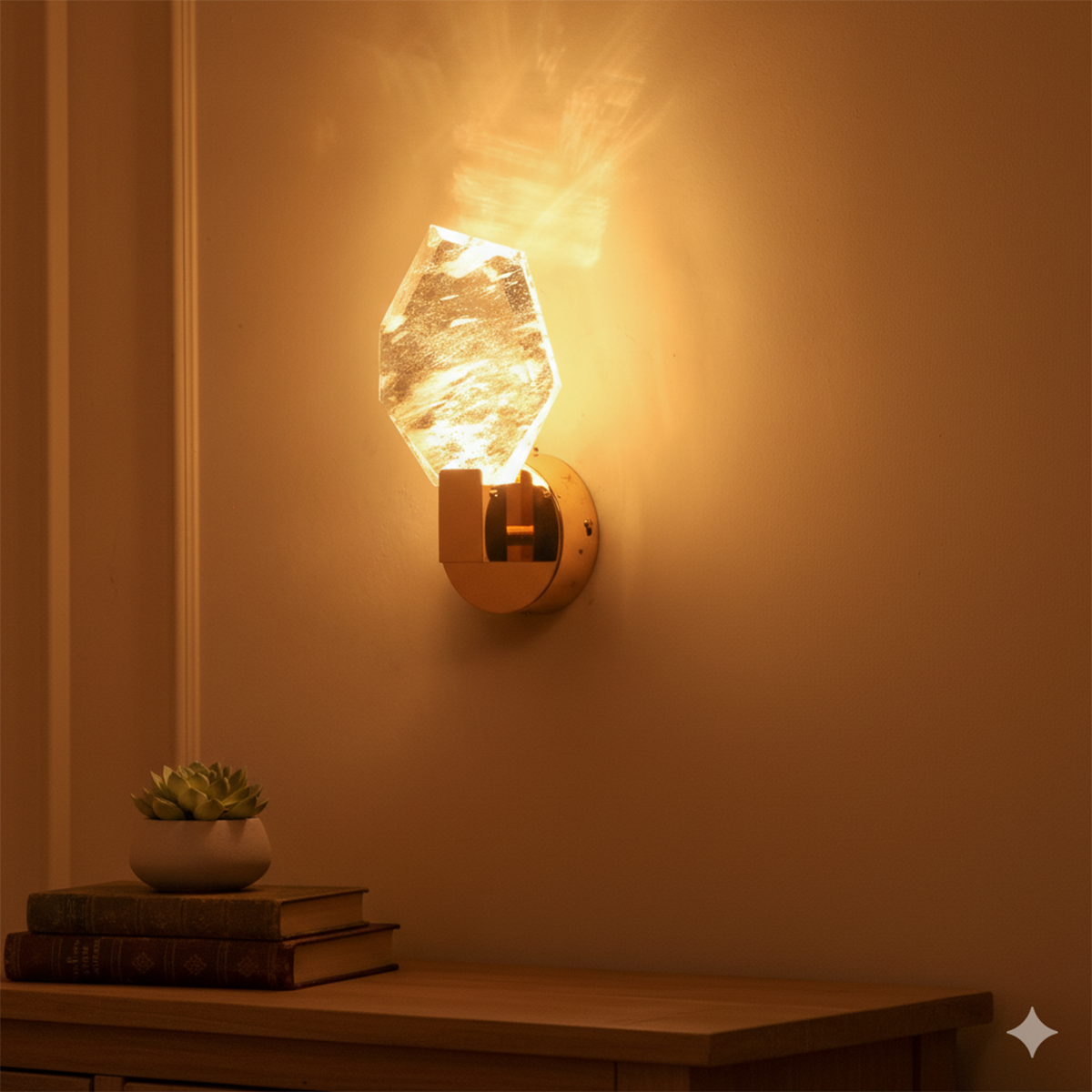 Buy Glacier Rose Gold LED Wall Light Bangalore