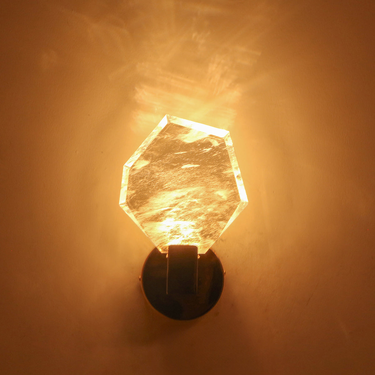 Buy Glacier Rose Gold LED Wall Light Online