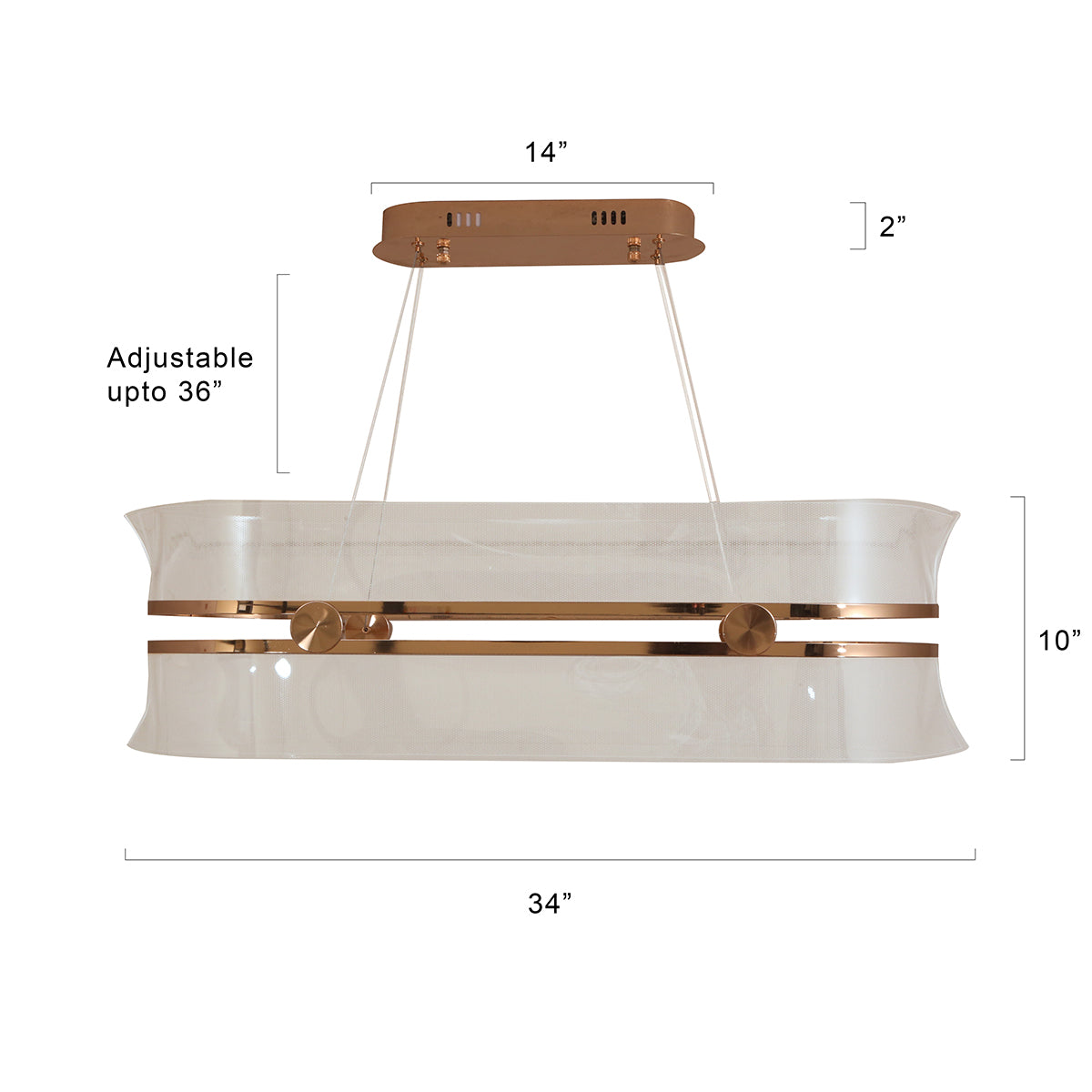 Buy Goodwill (3 Colour) LED Chandelier Living Room
