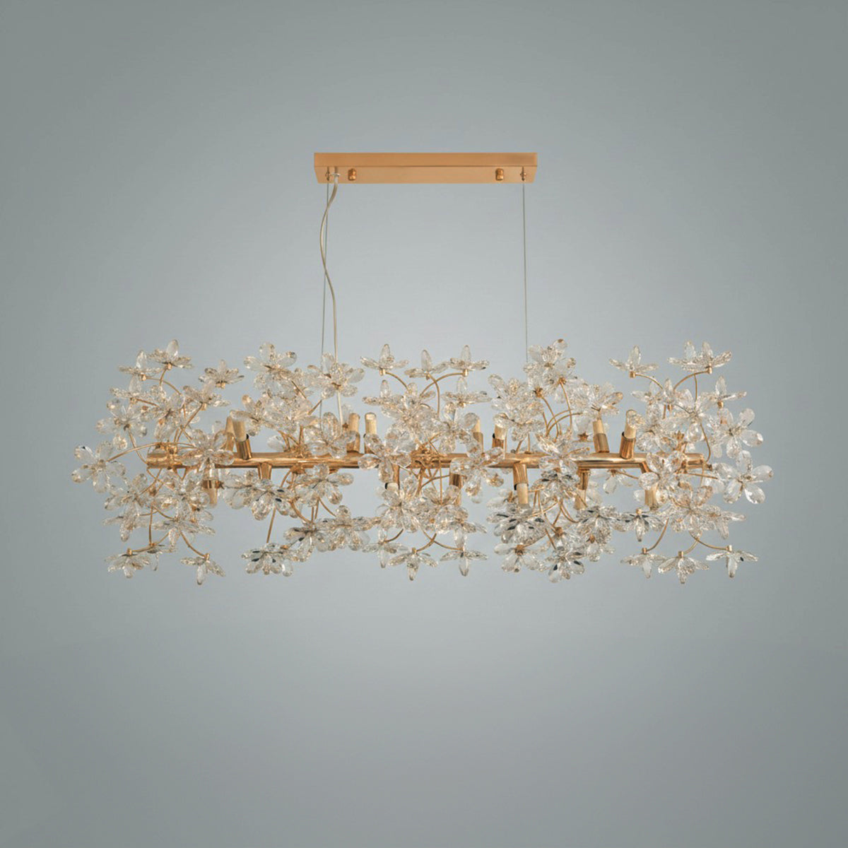 Buy Head Turner Crystal Rectangle LED Chandelier Bangalore