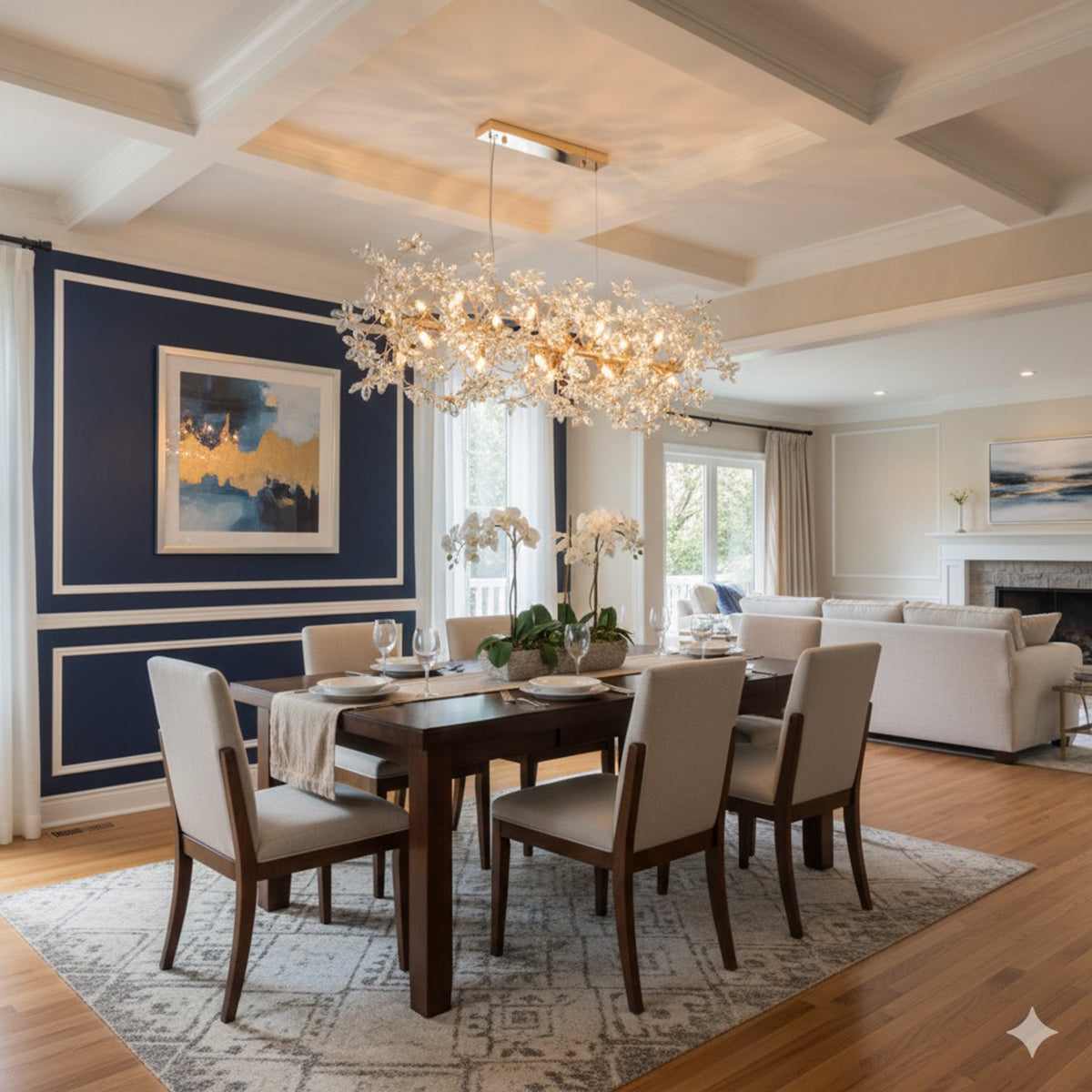 Buy Head Turner Crystal Rectangle LED Chandelier Interior Lights