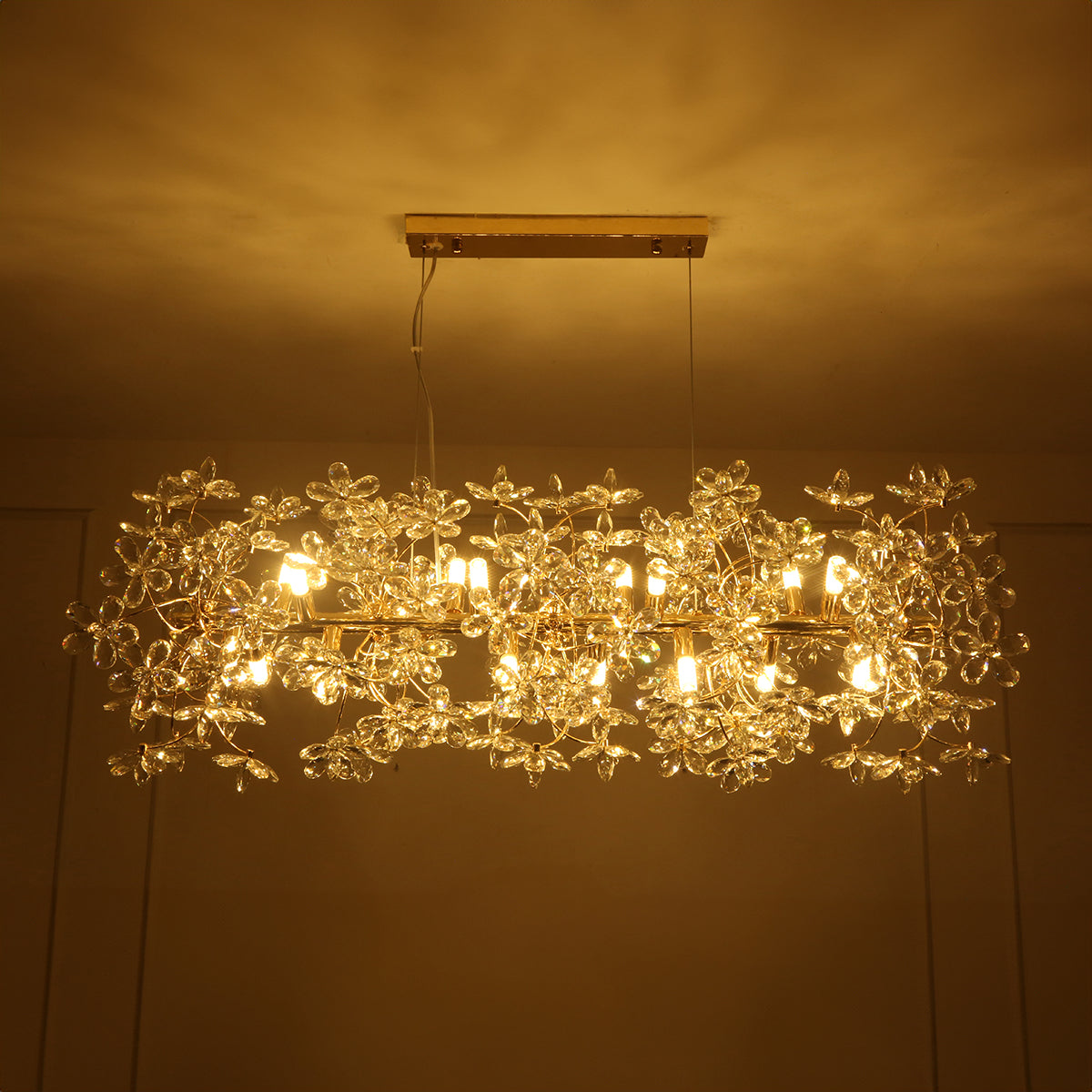 Buy Head Turner Crystal Rectangle LED Chandelier Online