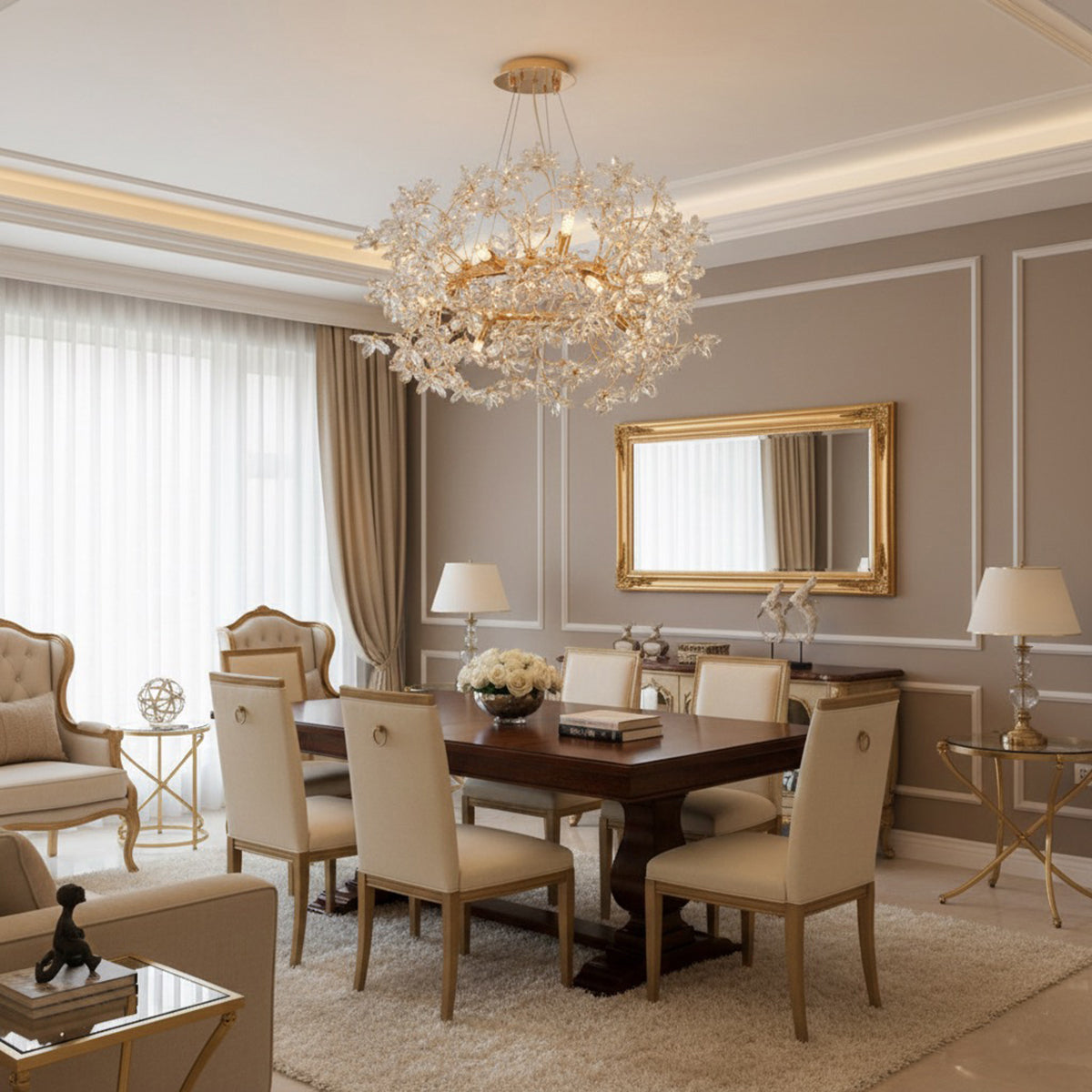 Buy Head Turner Crystal Round LED Chandelier Online