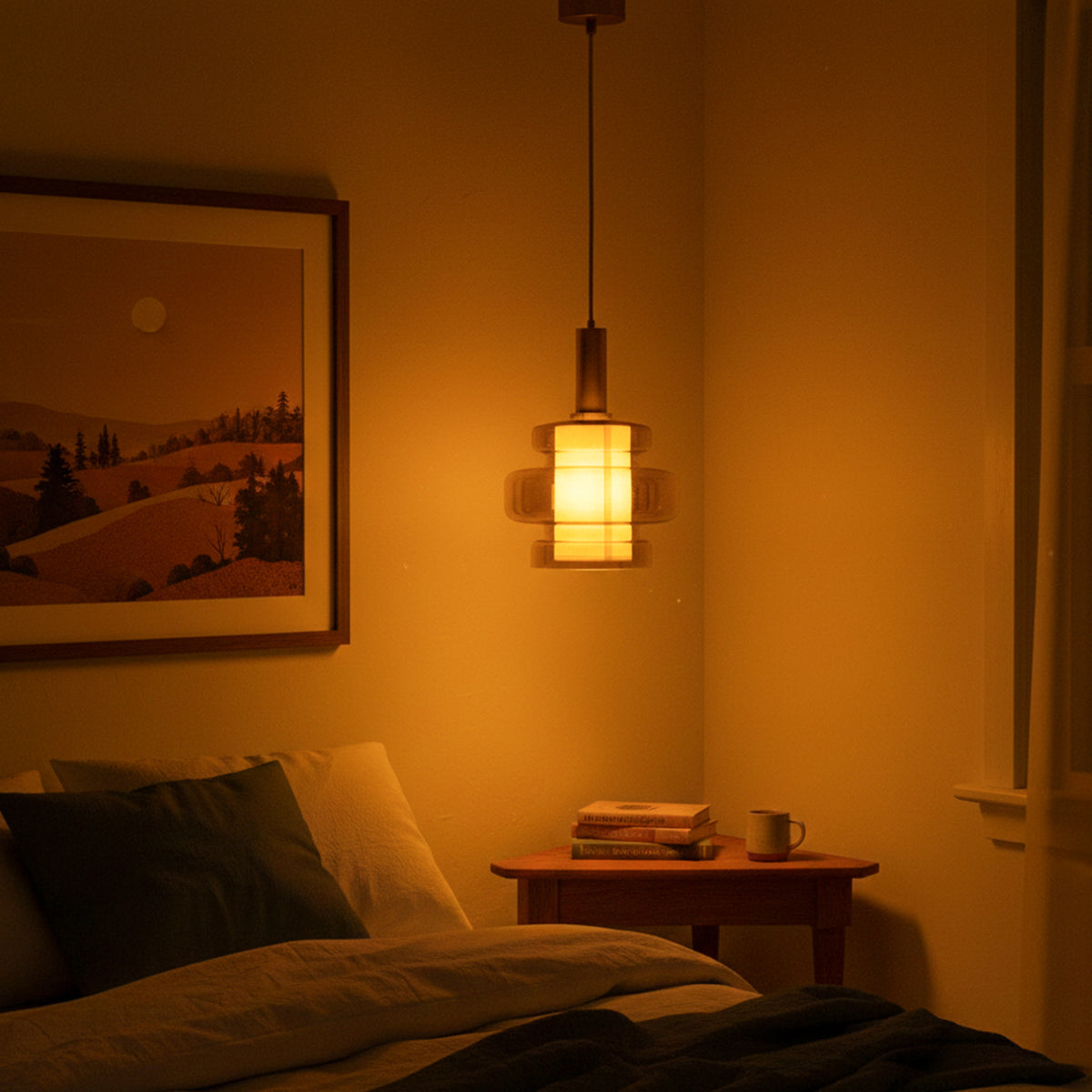 Buy Helios Amber Pendant Light Living Room