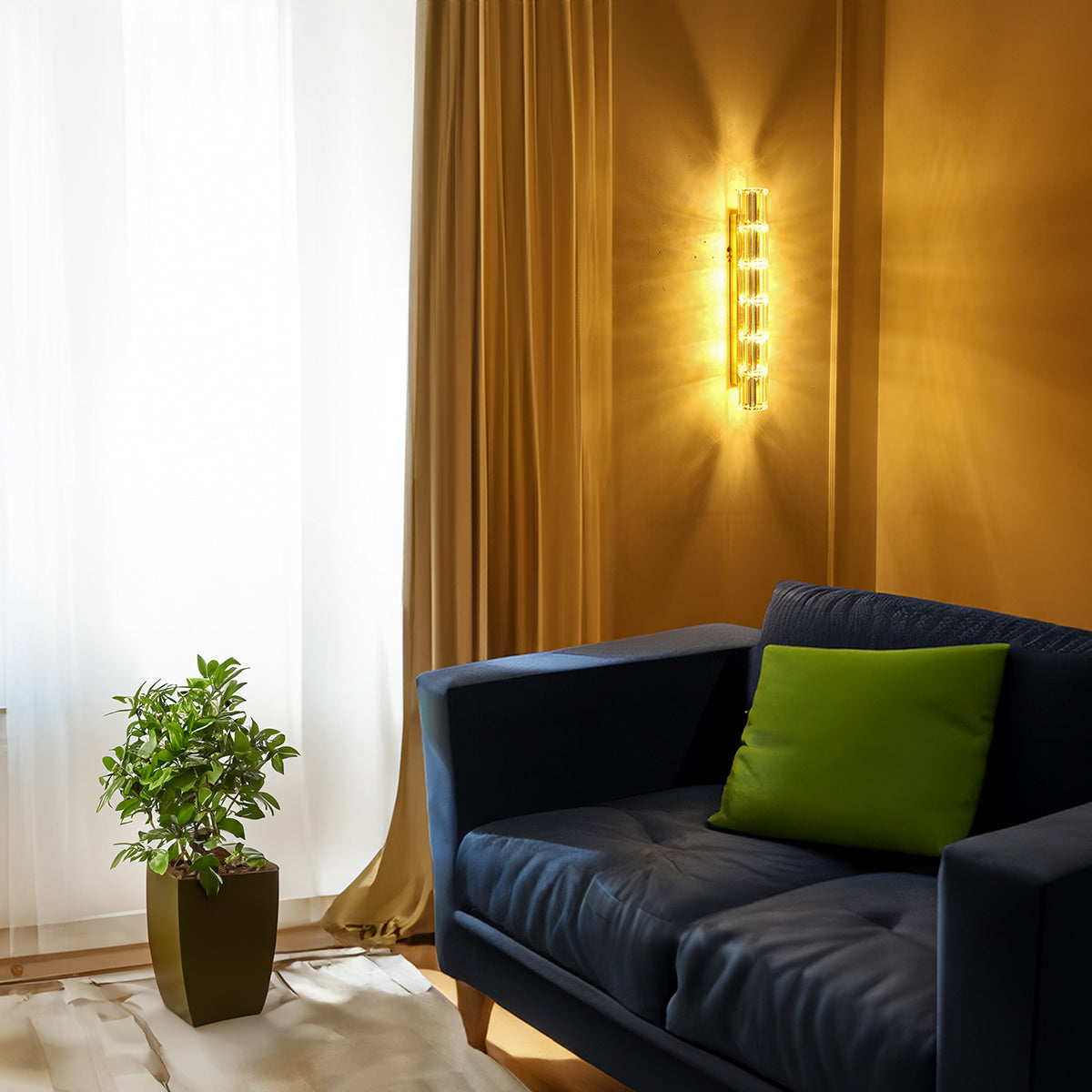 Buy Holiday Time 450mm Crystal  LED Wall Light Interior Lights