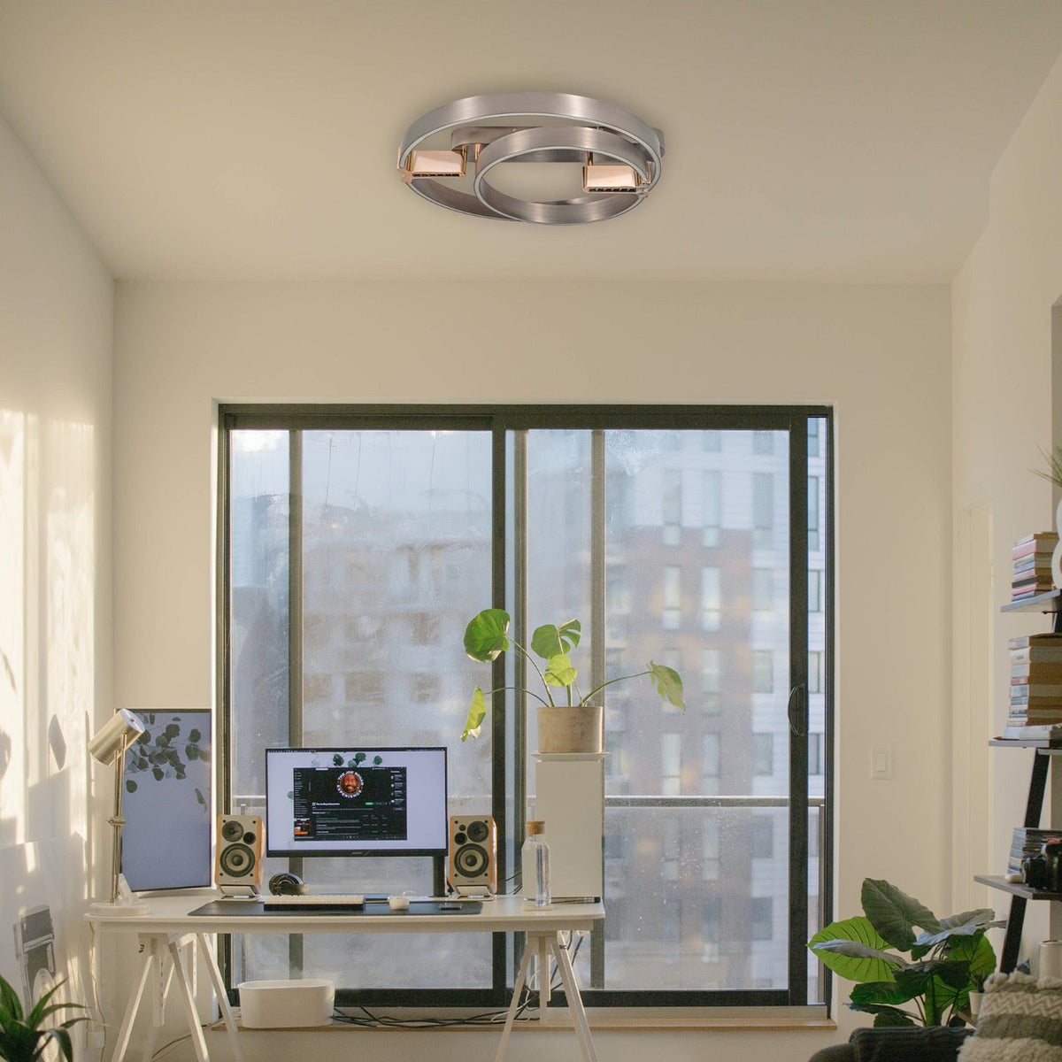 Buy Hustle On Smart (Dimmable &amp; Remote) LED Chandelier Living Room