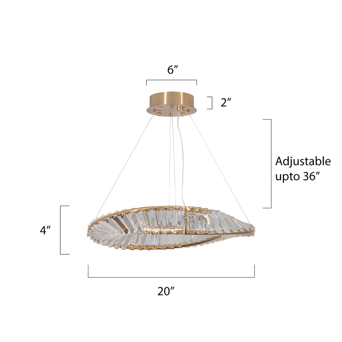 Buy In the Sky (3 Colour ) LED Chandelier Bangalore