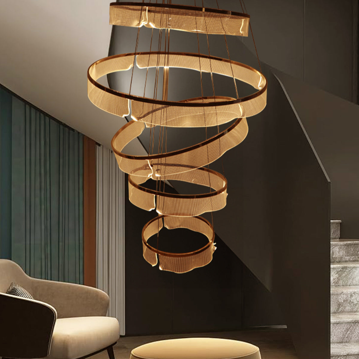 Buy Incredible Smart (Dimmable &amp; Remote) Double Height LED Chandelier Interior Lights