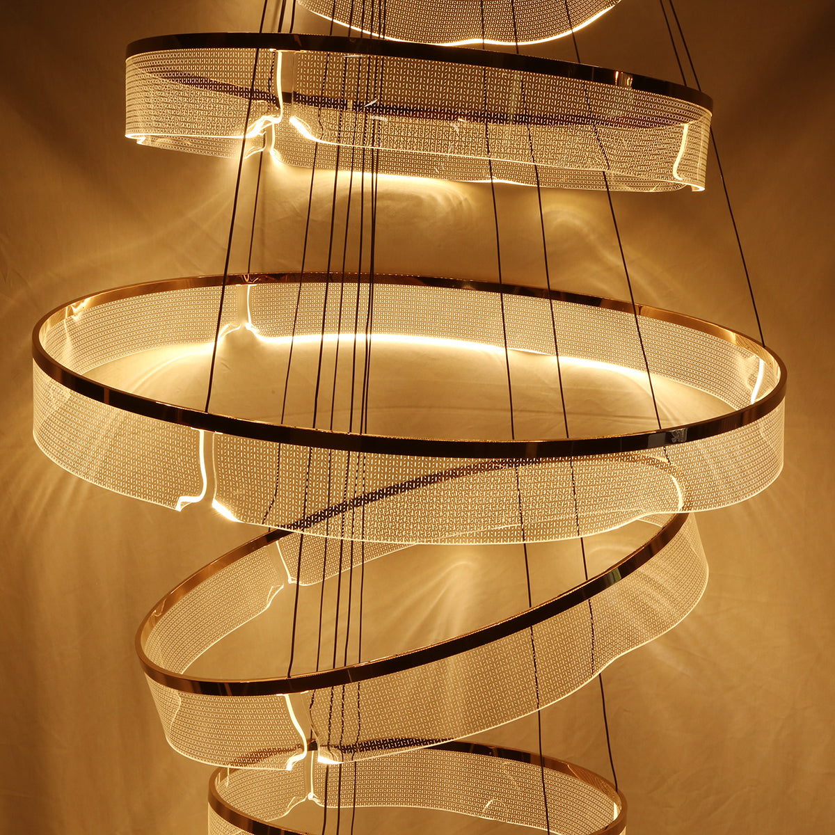 Buy Incredible Smart (Dimmable &amp; Remote) Double Height LED Chandelier Staircase Lights