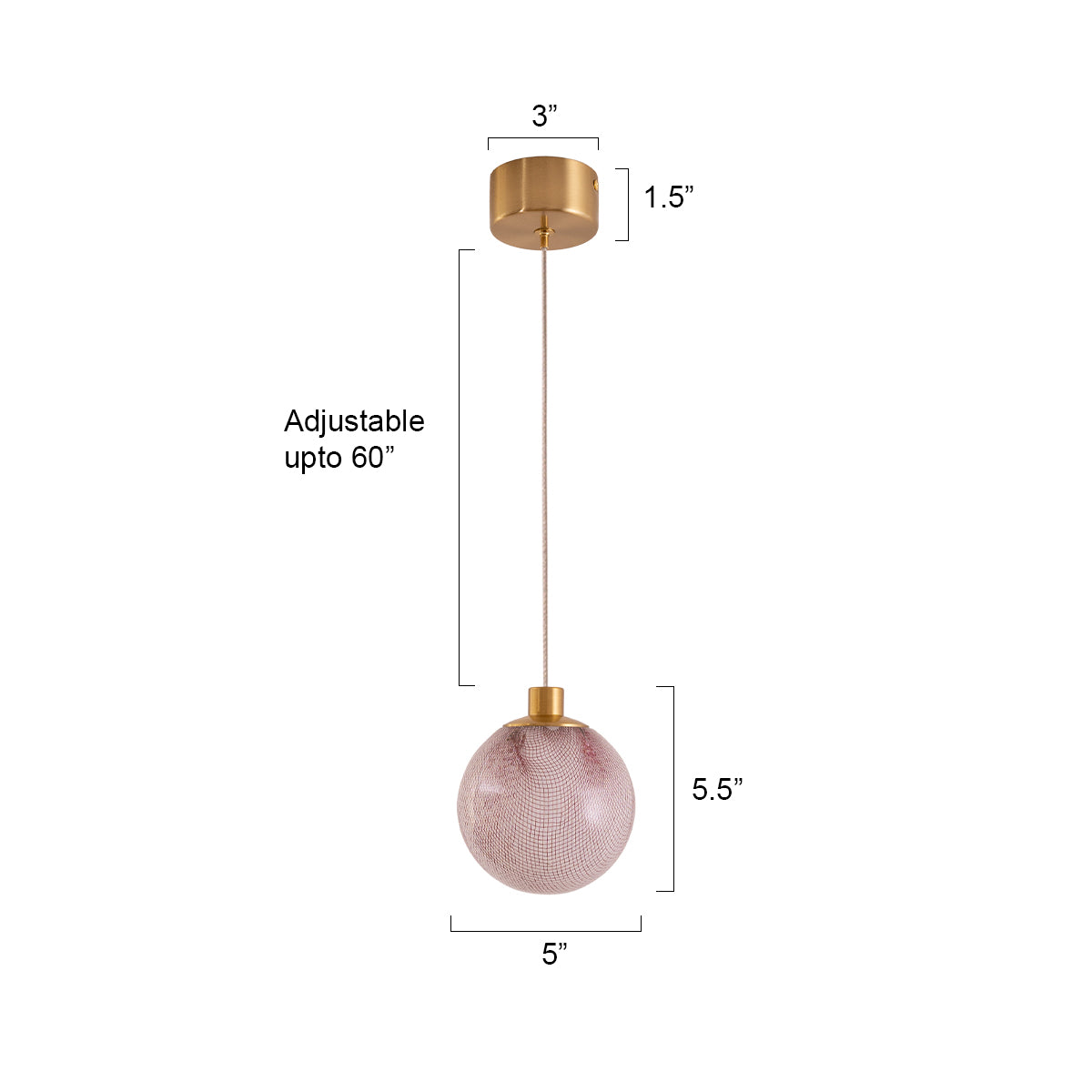 Buy Journey of Life LED Pendant Light size