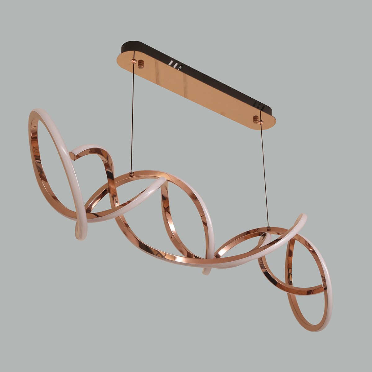 Buy LUX Rose Gold Smart ( Dimmable & Remote) LED Chandelier Bangalore