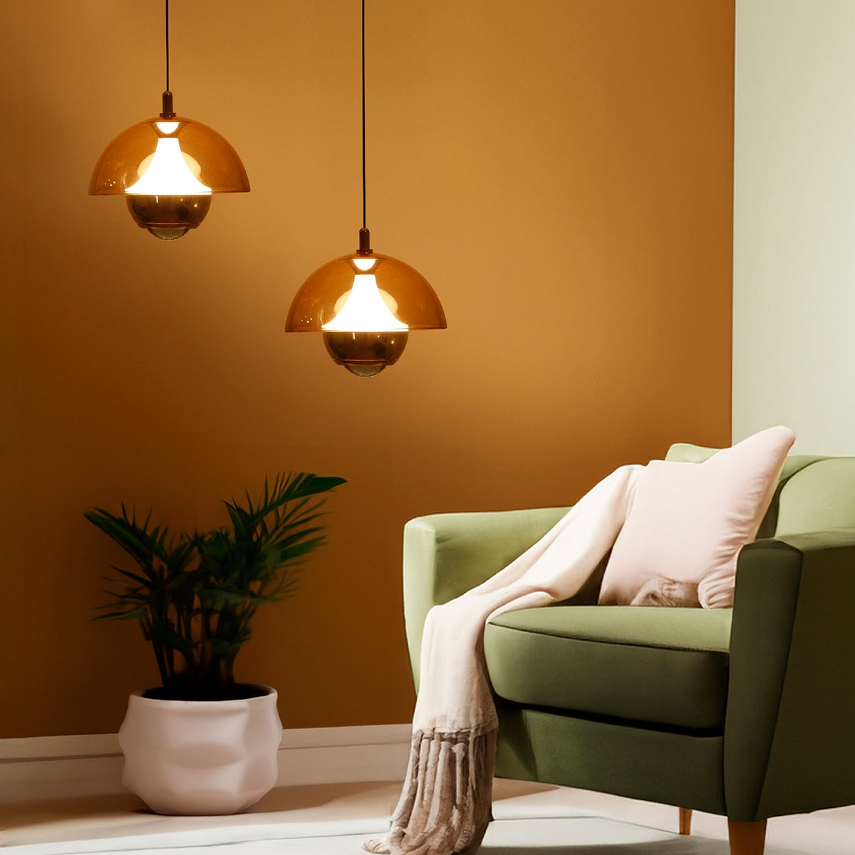 Buy Laid Back Amber LED Pendant Light living room