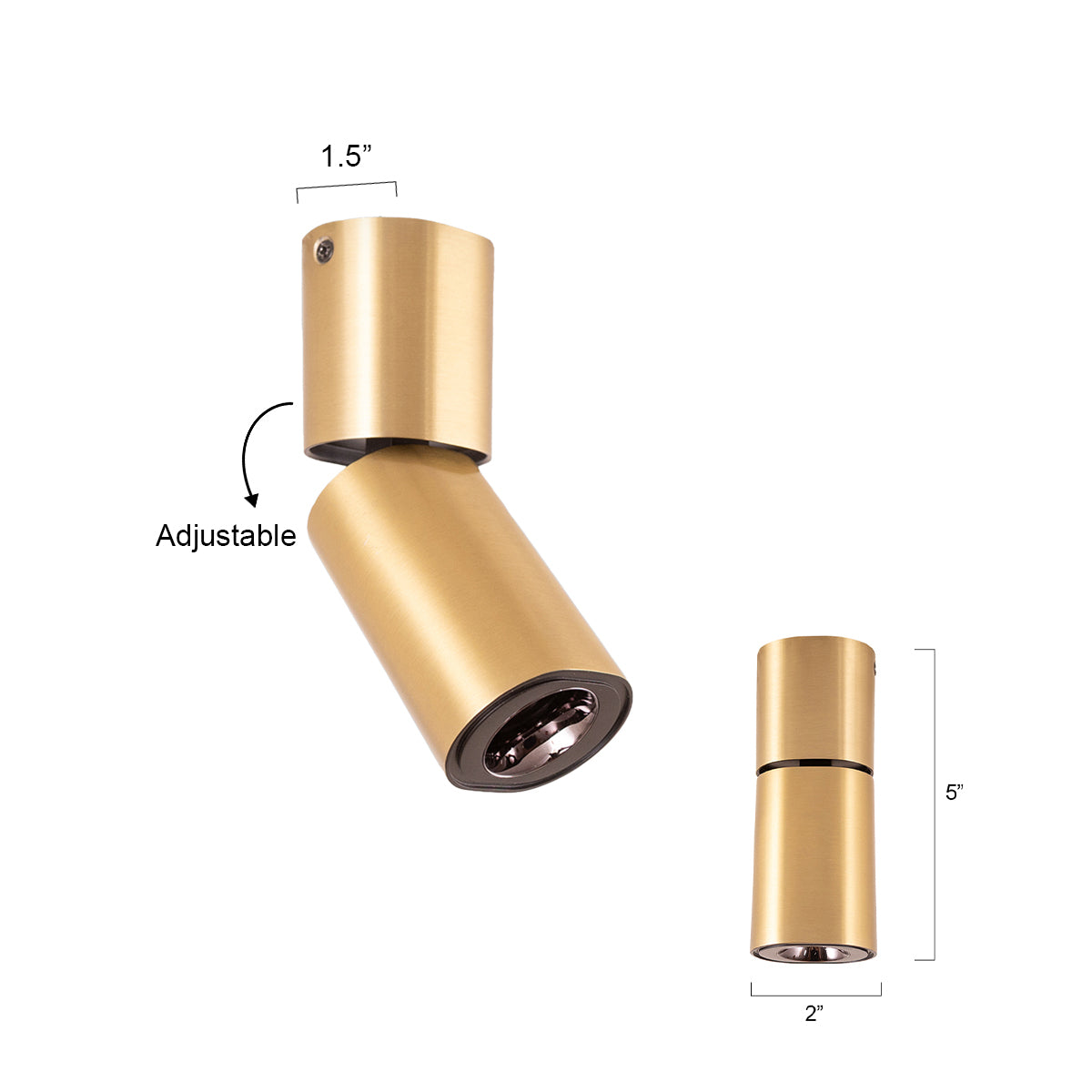 Buy Lava Brass 10 Watts Adjustable LED Spot Light size