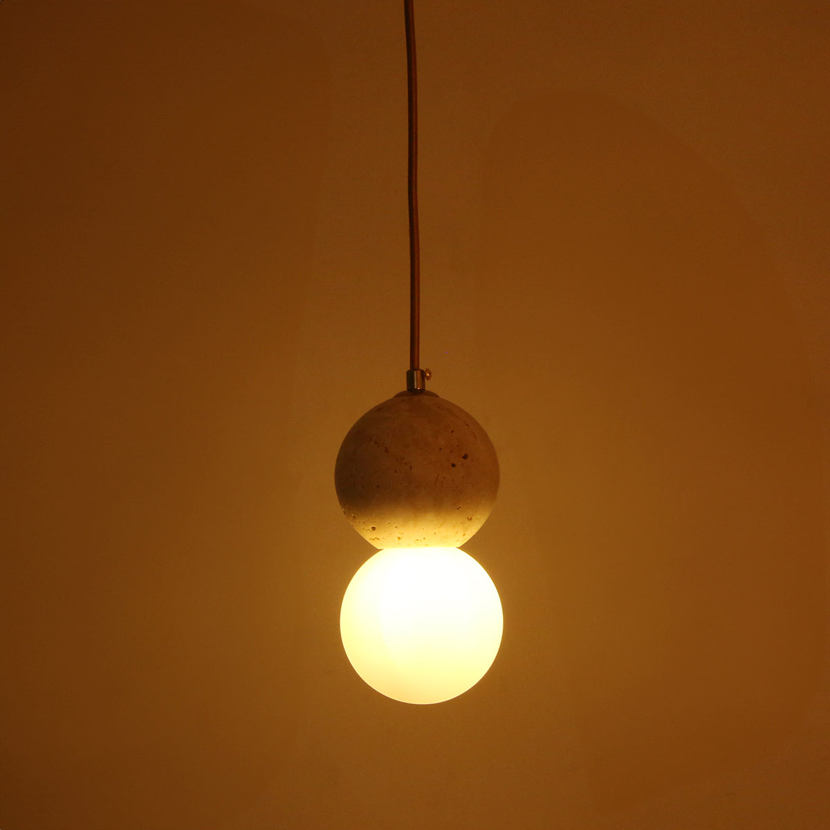 Buy Leave a Mark Travertine LED Pendant Light Living Room