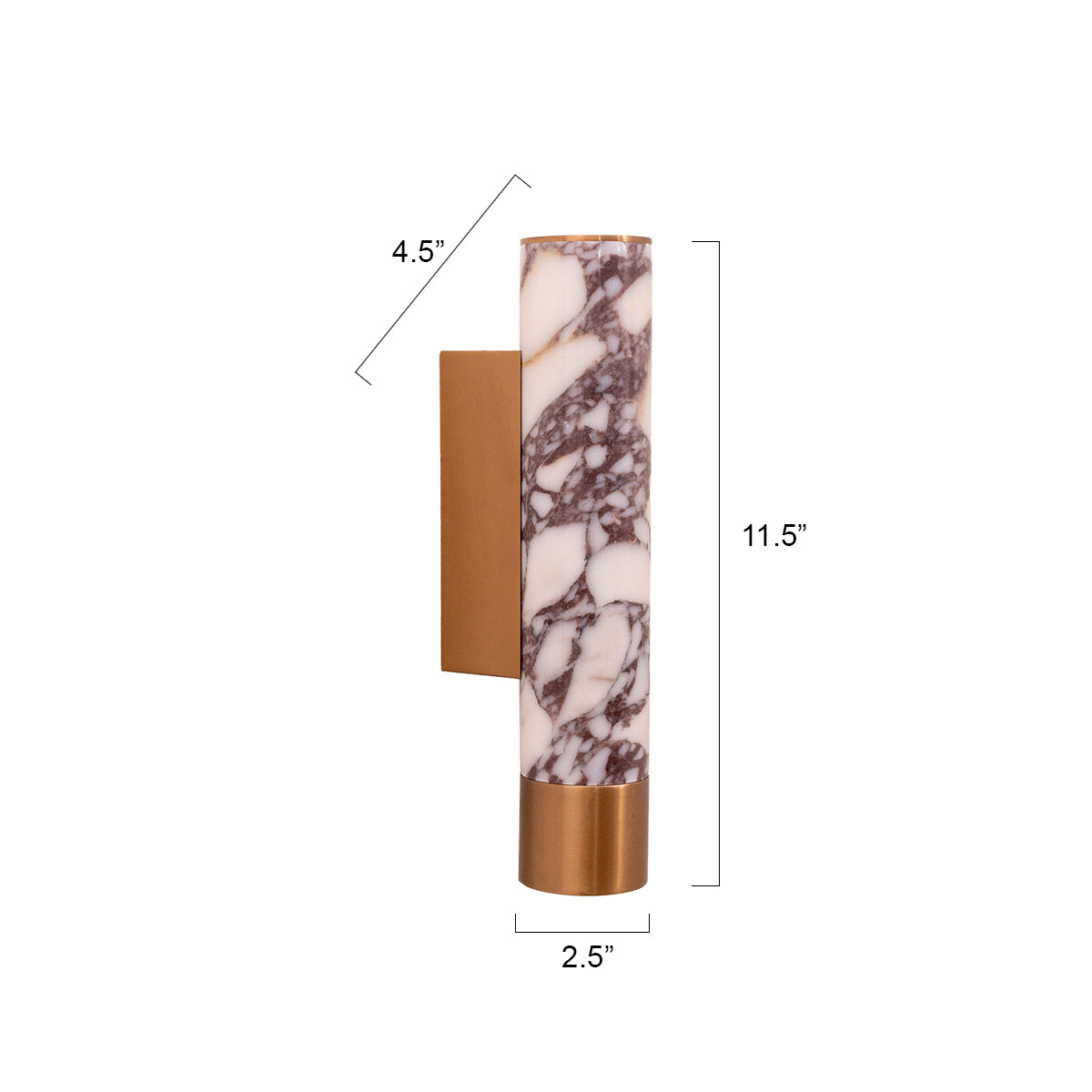 Buy Linea Bvgari Marble Glow LED Wall Light size