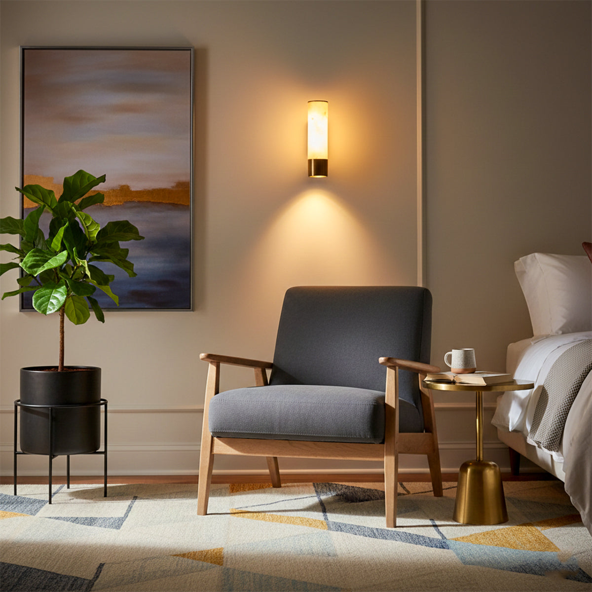 Buy Linea Marble Glow Small LED Wall Light interior Lights