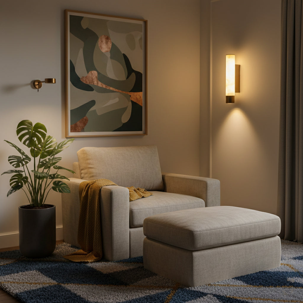 Buy Linea Marble Glow medium LED Wall Light Living Room