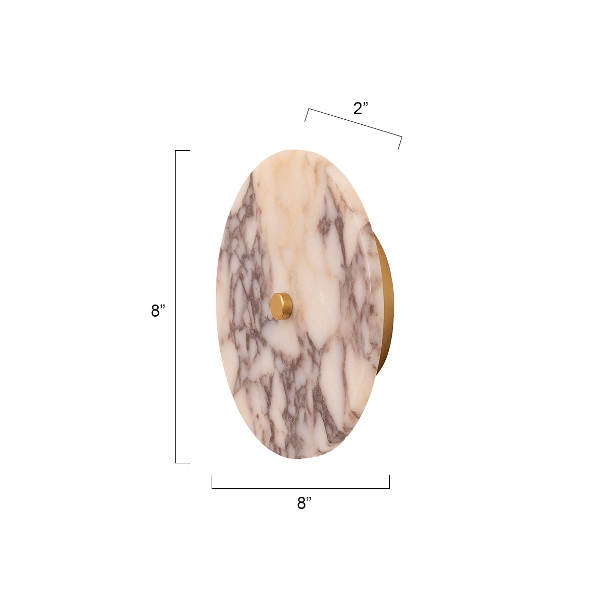 Buy Look Inside Marble LED Wall Light size
