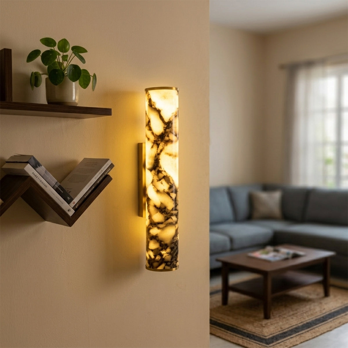 Buy Look Inside Medium Sleek LED Wall Light livingroom