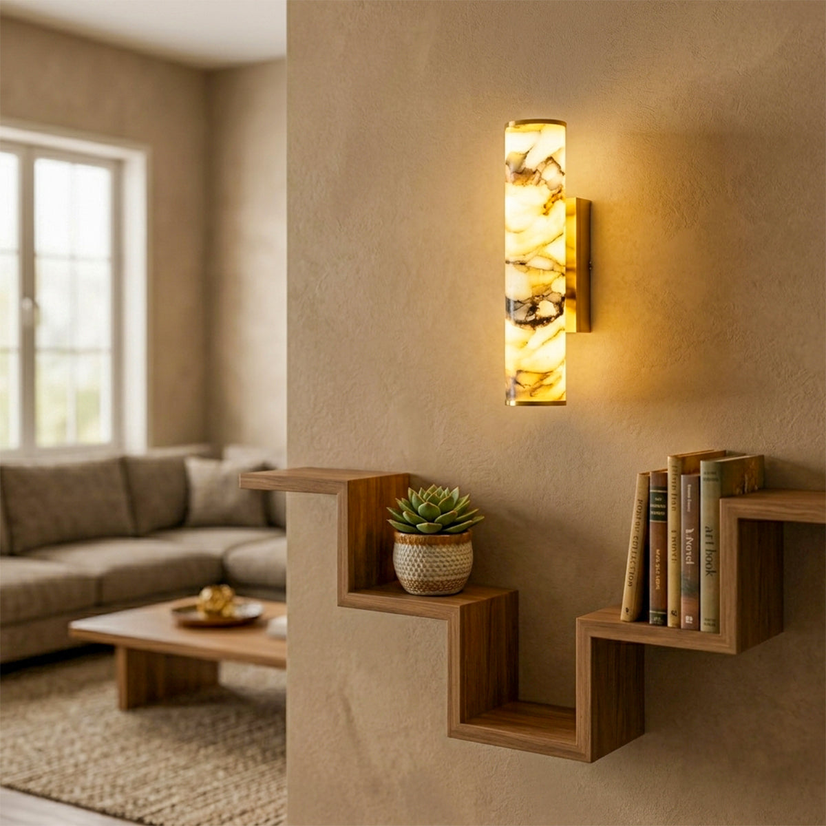 Buy Look Inside Sleek Marble LED Wall Light bedroom