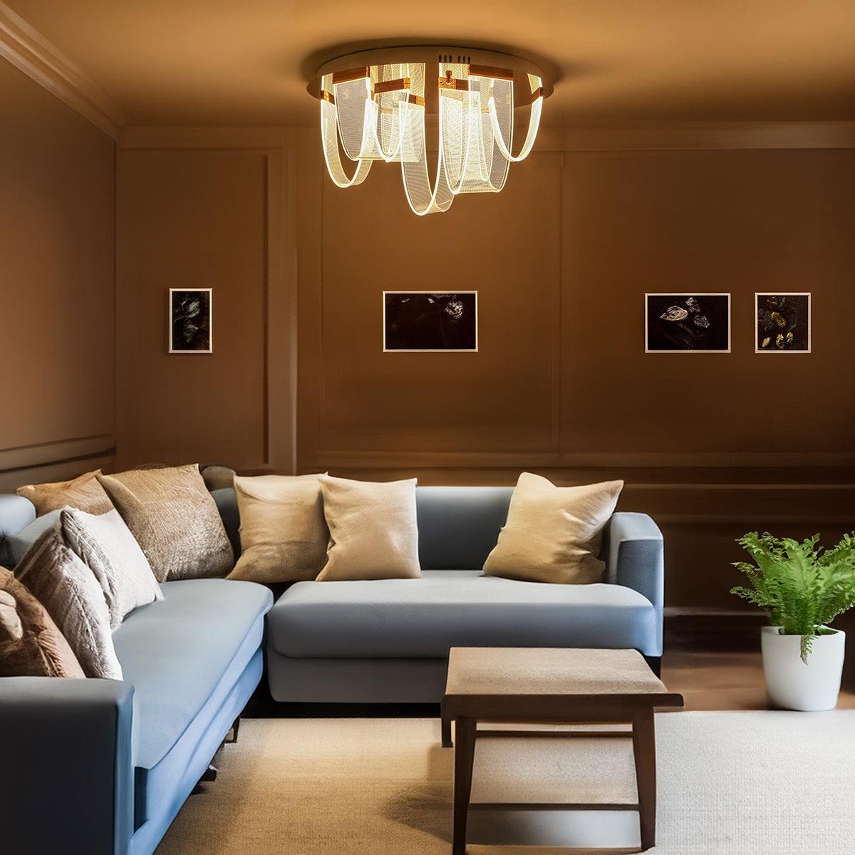 Buy Looper (3 Colour) LED Chandelier Bangalore