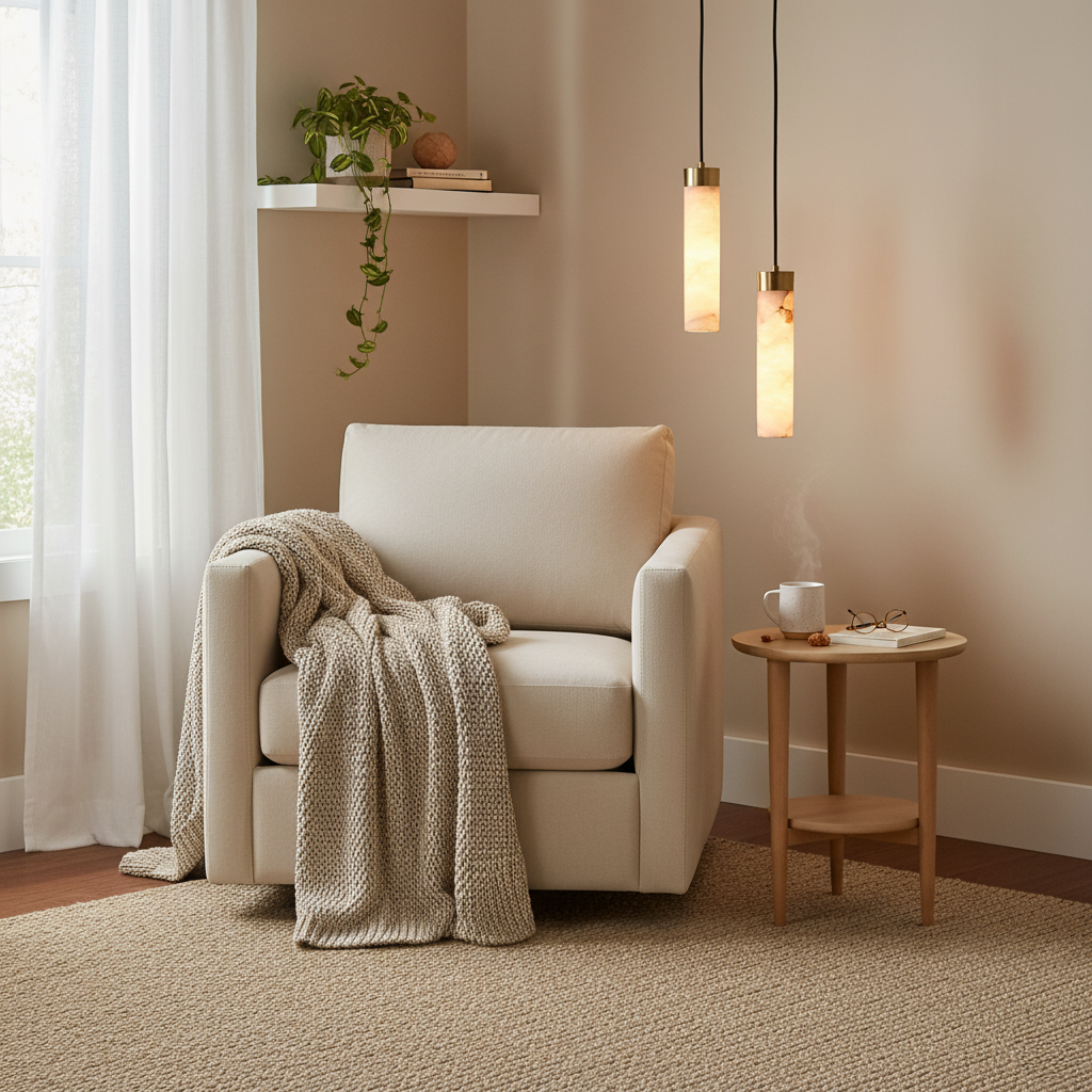 Marble Aura LED Pendant Light