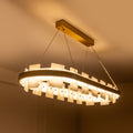 Marble Bloom Long LED Chandelier